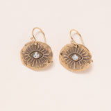 Evil Eye Earrings Bronze