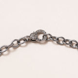 Aquamarine, Sapphire & Diamond Pave, Silver Necklace with Pave Diamond Clasp