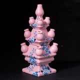 Tulip Vase Pink with Flowers