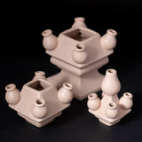 Tulip Vase 3-tier Beige