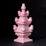 Tulip Vase 3-tier Matte Pink