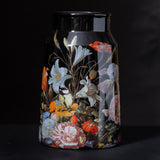 Vase Milk Churn Flowers Black