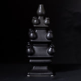 Tulip Vase 3-tier Black Matte