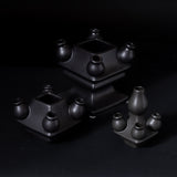 Tulip Vase 3-tier Black Matte