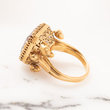 Pink Tourmaline Acorn Ring