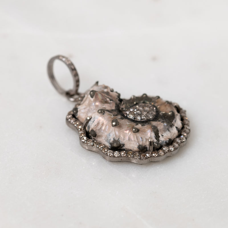 Pyritized Ammonite Pendant