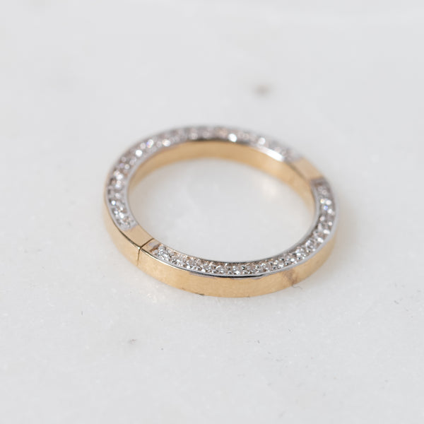 14K Gold Connector with Diamonds