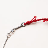 Red Braided Cord with  Moonstone Pendant Necklace
