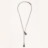 Sterling Chain Necklace with Labradorite Pendant