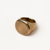Chunky Bronze Signet Ring