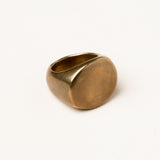 Chunky Bronze Signet Ring