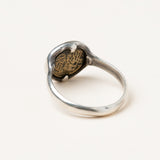 Little Crown and Cross Coin Ring