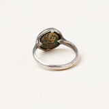 Little Crown and Cross Coin Ring