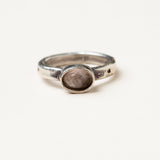 Sterling Morganite Stone Rings