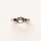 Sterling Morganite Stone Rings