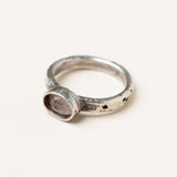 Sterling Morganite Stone Rings