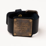 Joan Writing Leather Cuff