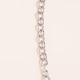 Sterling Silver Chain with Diamond Pave Clasp
