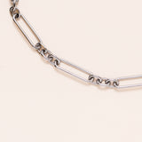 Silver Thin Link Chain With Silver Pace Diamond Clasp
