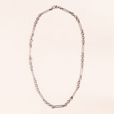 Silver Thin Link Chain With Silver Pace Diamond Clasp