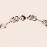 Chunky Circle Loop Sterling Silver Chain Necklace