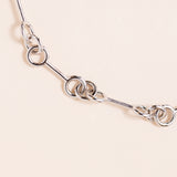 Chunky Circle Loop Sterling Silver Chain Necklace