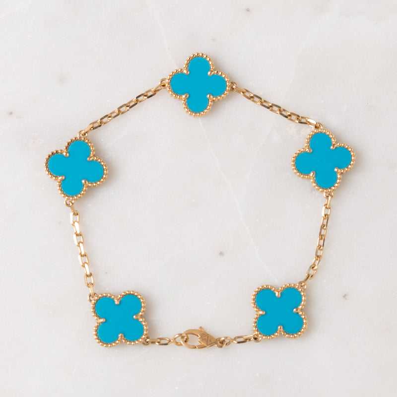 Turquoise Clover Bracelet