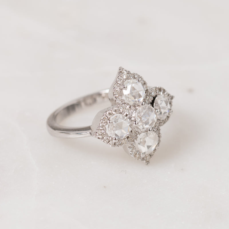 Diamond Clover Ring