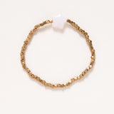African Brass Beads with Moonstone Star Bead