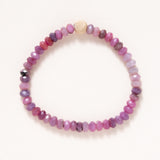 Ruby and Gold Plated Bead