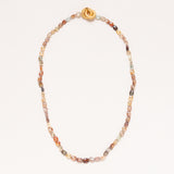 Single Strand Brown Zircon Necklace with Gold Filled Clasp