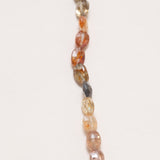 Single Strand Brown Zircon Necklace with Gold Filled Clasp
