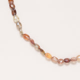 Single Strand Brown Zircon Necklace with Gold Filled Clasp