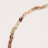 Single Strand Brown Zircon Necklace with Gold Filled Clasp