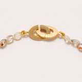 Single Strand Brown Zircon Necklace with Gold Filled Clasp