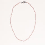 Freshwater seed pearls with Oxidized silver and pave diamond clasp