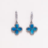 Little Opal Flower Dangling Earrings
