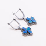 Little Opal Flower Dangling Earrings