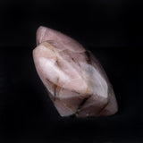 Rose Quartz Heart (Pink & Black), 1.85kg