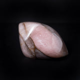 Rose Quartz Heart (Pink & Black), 1.3kg