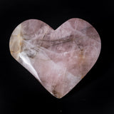Rose Quartz Heart (Pink & Black), 1.85kg