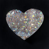 Aura Quartz Heart (Flat & Calcite), 2.25kg