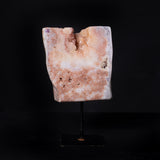 Pink Amethyst Cluster on Metal Stand, 2.95kg