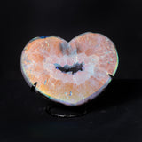 Aura Quartz Heart (Stand & Mini Druzy), 2.25kg