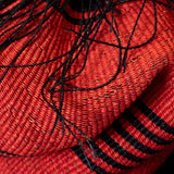 Red and Black Sculpture Basket