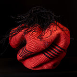 Red and Black Sculpture Basket