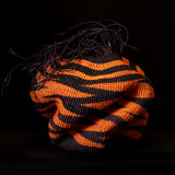 Orange and Black Sculpture Basket