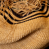 Natural and Black Sculpture Basket