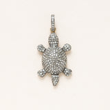 Pave Diamond Turtle Pendant