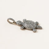Pave Diamond Turtle Pendant